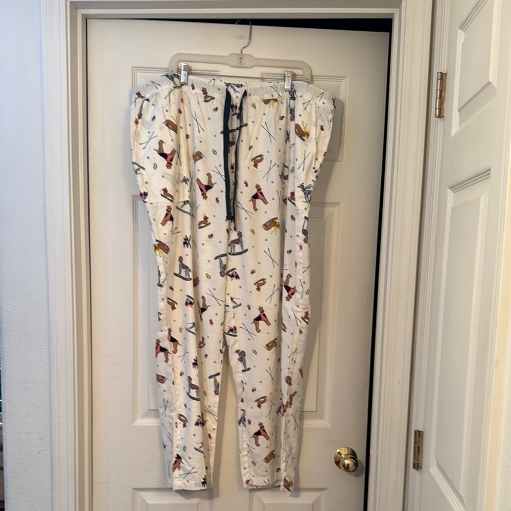Joyspun Dog Ski Print Pajama Pants New with plastic tag. Size 3x